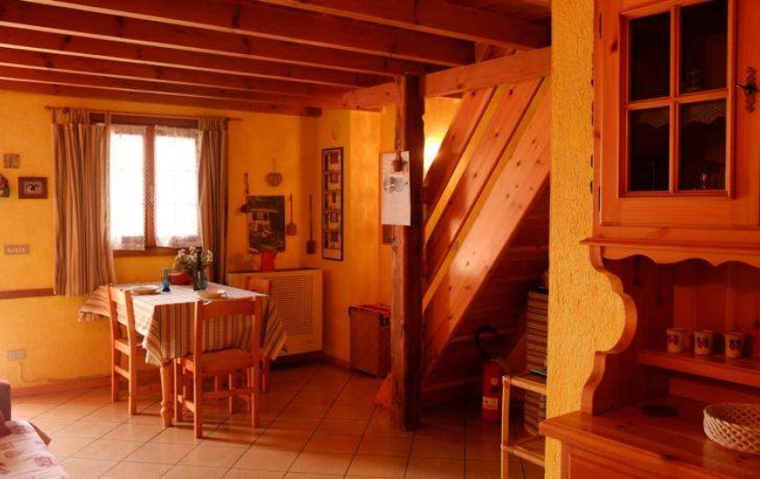 Location de vacances - Appartement à Saint-Nicolas - Salle a manger