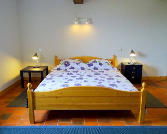 Location de vacances - Maison - Villa à Poisson - La grande chambre avec le double lit 160x200cm