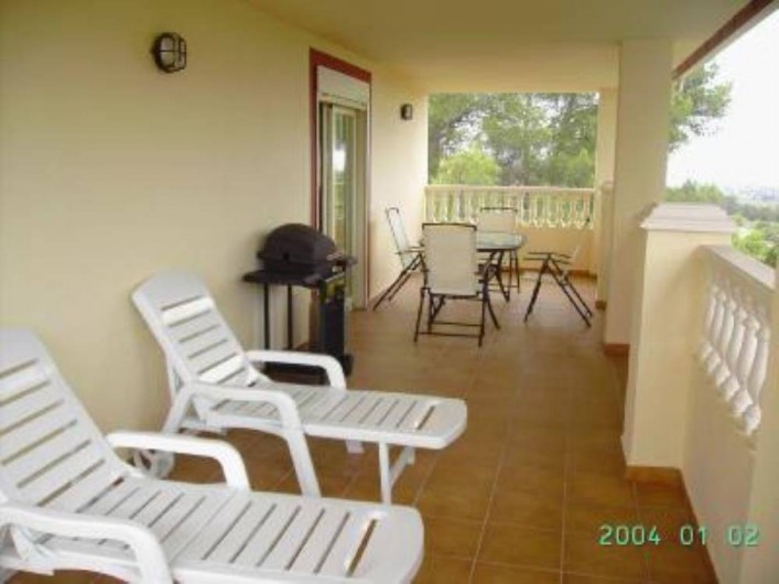 Location de vacances - Appartement à Carcaixent - Terrasse privée vue 1