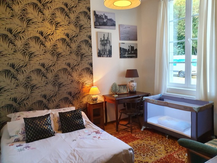 Location de vacances - Appartement à Saumur - chambre 2 avec 1 lit double