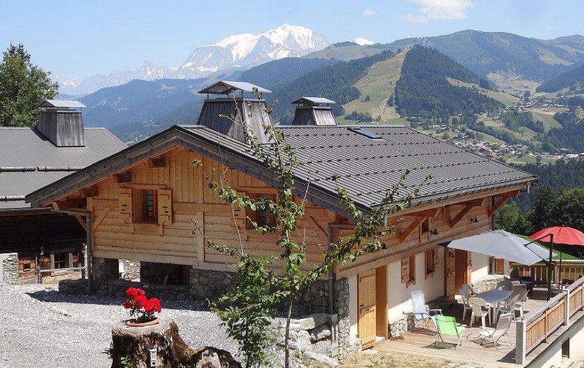 Location de vacances - Chalet à Saint-Nicolas-la-Chapelle - Terrasse plein sud