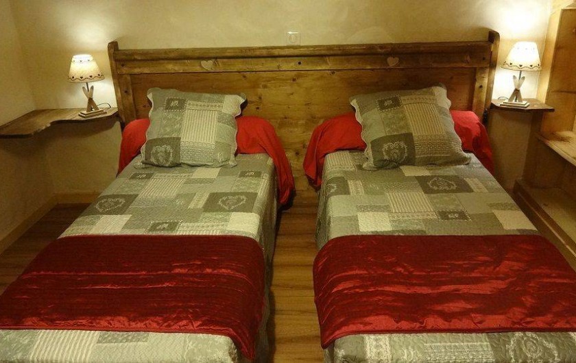 Location de vacances - Chalet à Saint-Nicolas-la-Chapelle - 2eme chambre avec lits 90*200