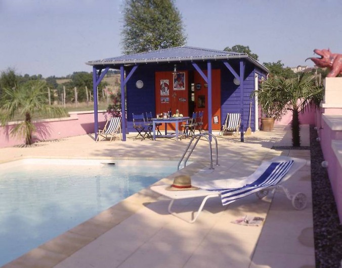 Location de vacances - Mas à Lusignac - piscine/poolhouse