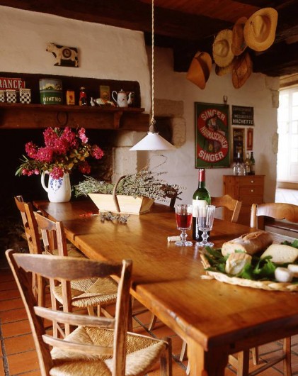 Location de vacances - Mas à Lusignac - cuisine/salle a manger