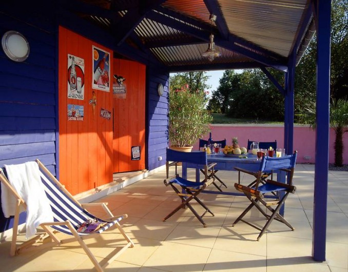 Location de vacances - Mas à Lusignac - poolhouse