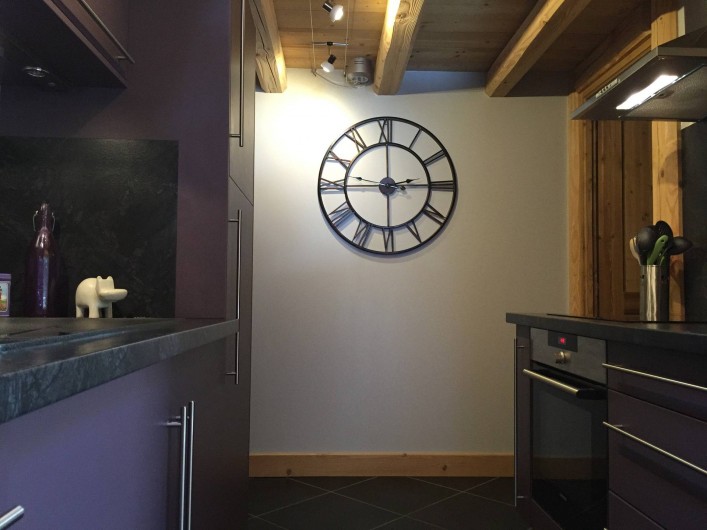 Location de vacances - Appartement à Champagny-en-Vanoise - Cuisine américaine toute équipée