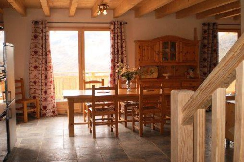 Location de vacances - Chalet à Mizoën - salle à manger