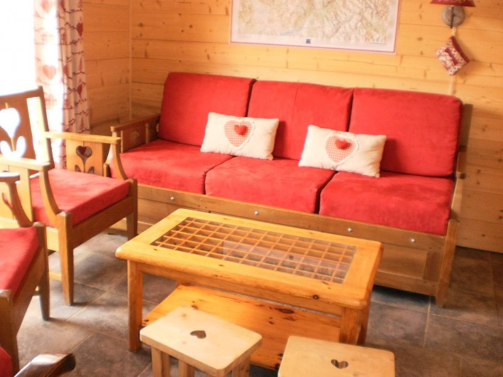 Location de vacances - Chalet à Mizoën - coin salon