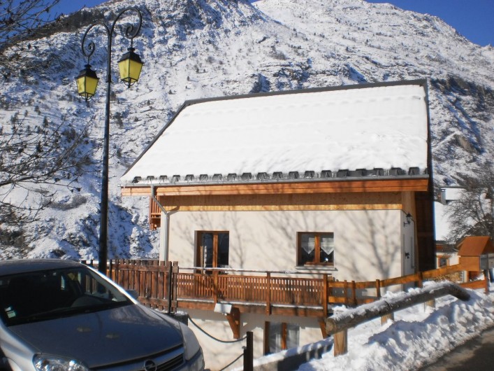 Location de vacances - Chalet à Mizoën - le chalet côté sud