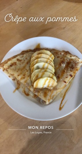 Location de vacances - Chambre d'hôtes à Les Loges - Crêpe aux pommes