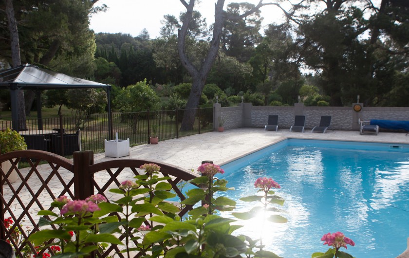 Location de vacances - Gîte à Badens - Espace piscine