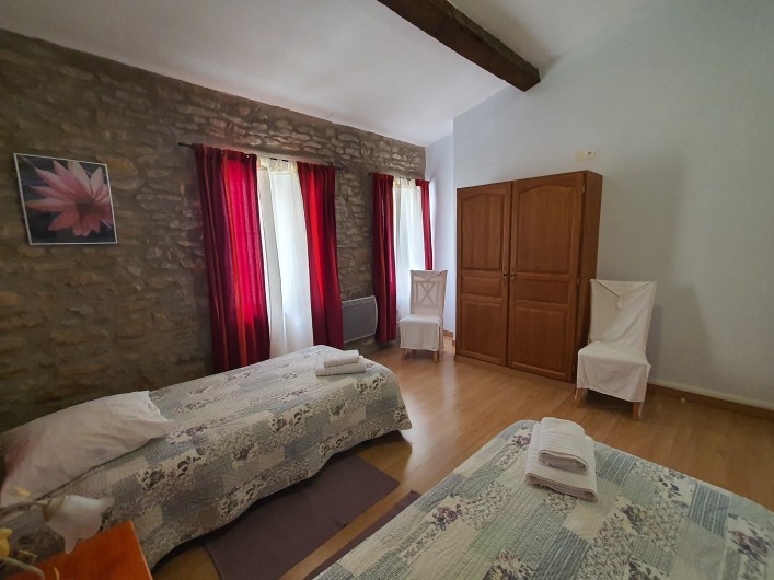 Location de vacances - Gîte à Badens - Gîte Grenache - Chambre 2 lits