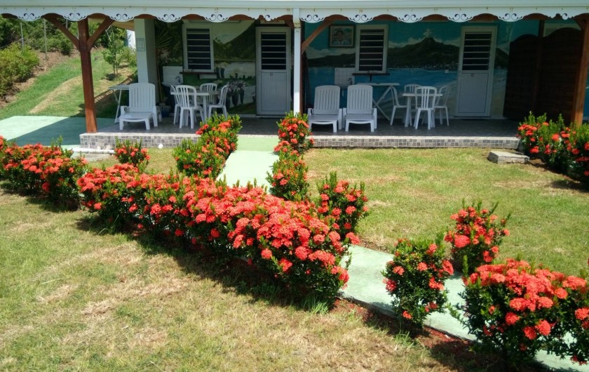 Location de vacances - Appartement à Sainte-Anne - Jardin