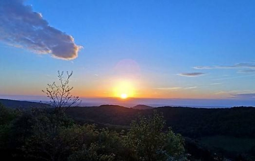 Location de vacances - Appartement à Fontain - Coucher de soleil depuis le haut du fort