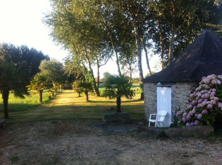 Location de vacances - Mas à Sainte-Marine - Chemin d'accès privé à la plage