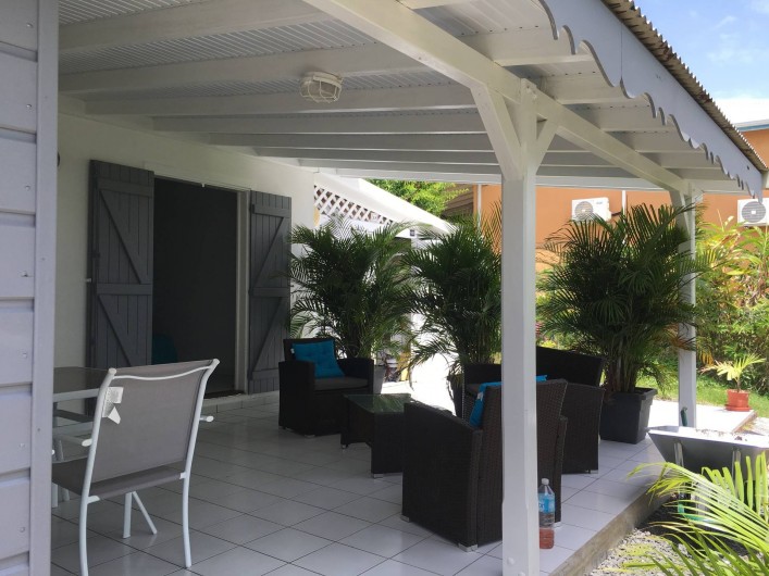 Location de vacances - Gîte à Sainte-Anne - terrasse deuxième gîte