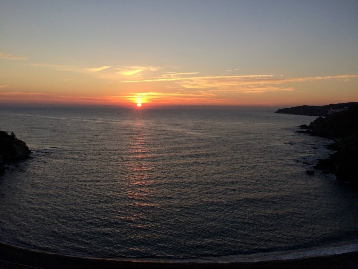 Location de vacances - Appartement à Banyuls-sur-Mer - Lever de soleil