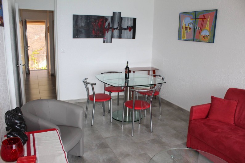 Location de vacances - Appartement à Banyuls-sur-Mer - Salle à manger Table extensible 8 pers