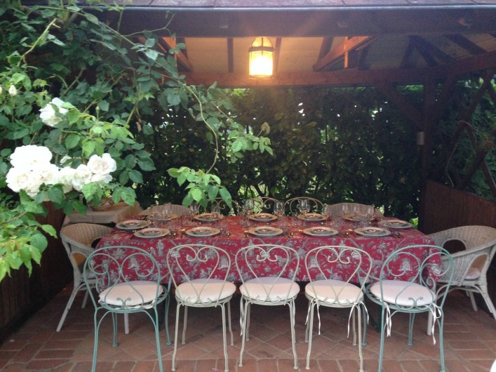 Location de vacances - Maison - Villa à Saint-Étienne-des-Oullières - Gazebo dining