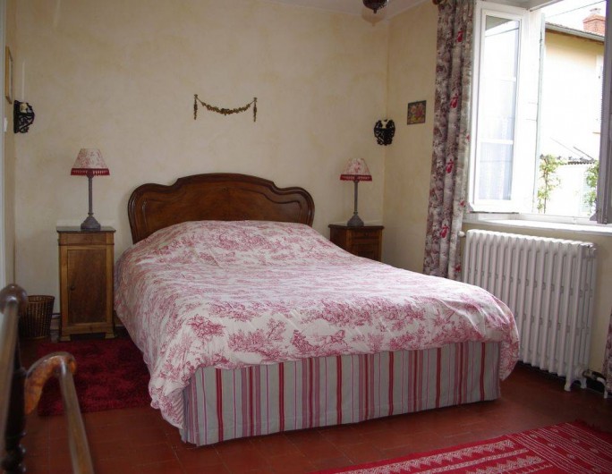 Location de vacances - Maison - Villa à Saint-Étienne-des-Oullières - Chambre rouge - air-conditionné reversible