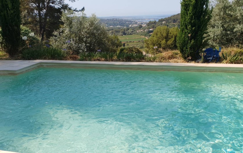 Location de vacances - Mas à Sanary-sur-Mer - EXTERIEUR PISCINE
