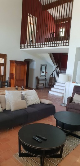 Location de vacances - Mas à Sanary-sur-Mer - SALON SALLE A MANGER