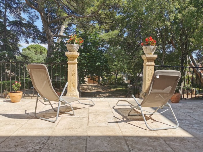 Location de vacances - Chambre d'hôtes à Jonquières - Terrasse  suite