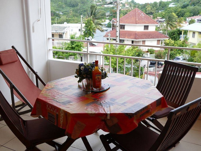 Location de vacances - Appartement à Pointe du Bout - terrasse vers l'extérieur