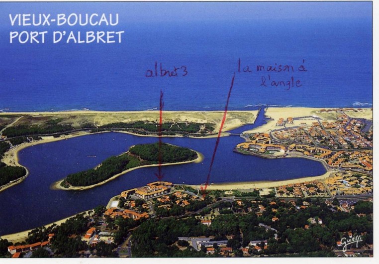 Location de vacances - Villa à Vieux-Boucau-les-Bains - Lac marin et mer avec emplacement  de la maison
