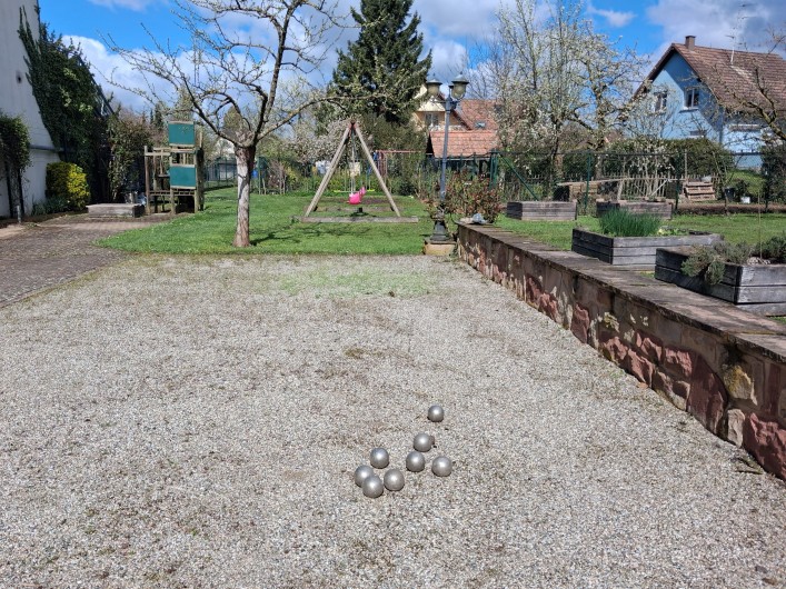 Location de vacances - Gîte à Mittelhausen - Piste de pétanque