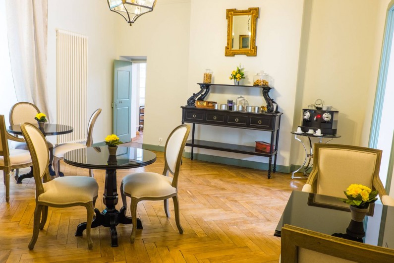 Location de vacances - Chambre d'hôtes à Saint-Félix-de-Pallières - Salle petit déjeuner