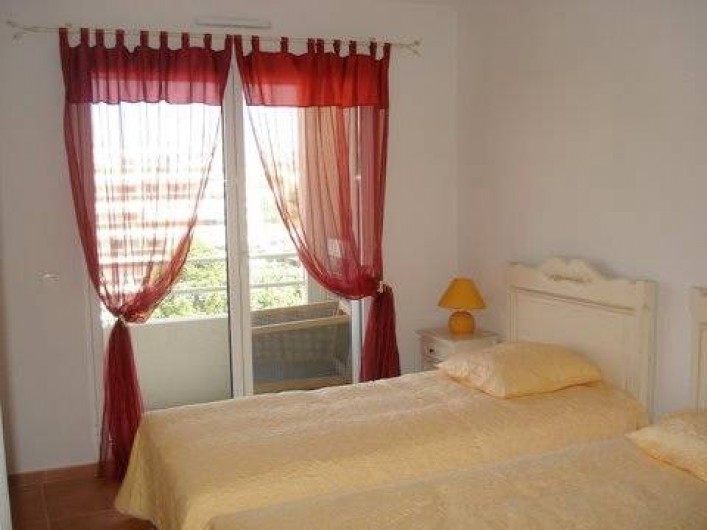 Location de vacances - Appartement à Juan les Pins - Chambre à deux lits