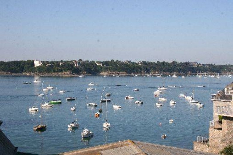 Location de vacances - Appartement à Saint-Malo - Vue mer du salon