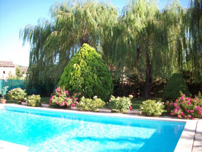 Location de vacances - Villa à Allègre-les-Fumades - Piscine et jardin