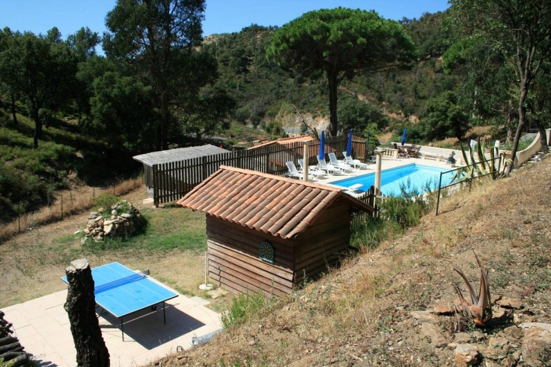 Location de vacances - Mas à Sainte-Maxime - la piscine - la table de tennis