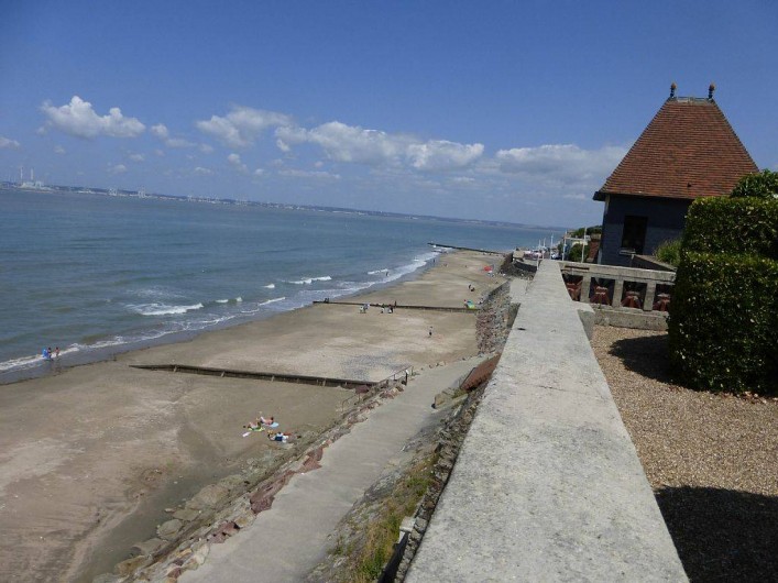 Location de vacances - Appartement à Villerville - vue de la terrasse