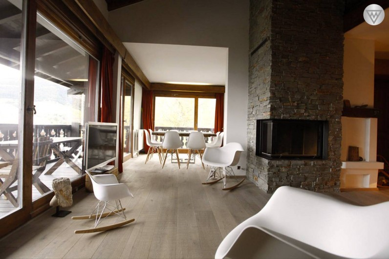 Location de vacances - Appartement à Megève - Salon/salle à manger