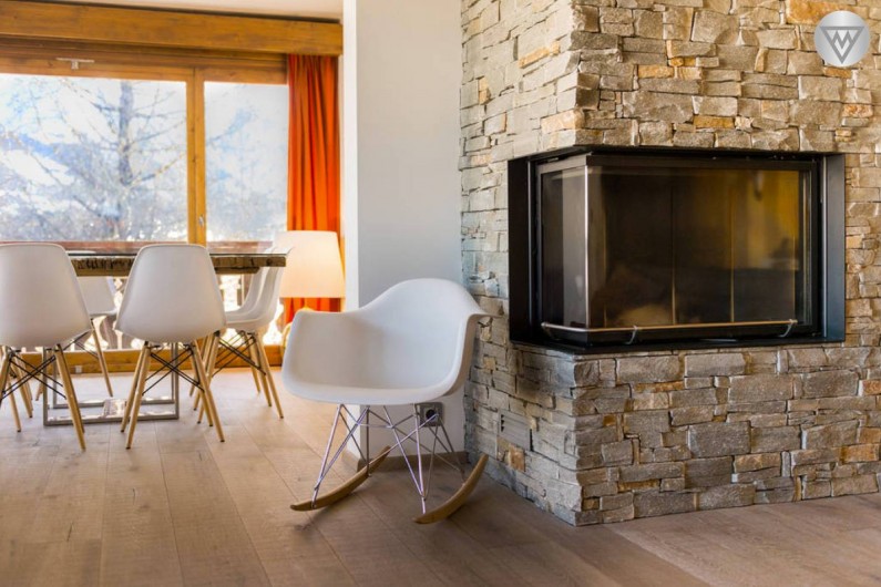 Location de vacances - Appartement à Megève - La cheminée