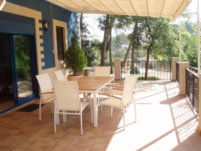 Location de vacances - Villa à Xàtiva - terraza