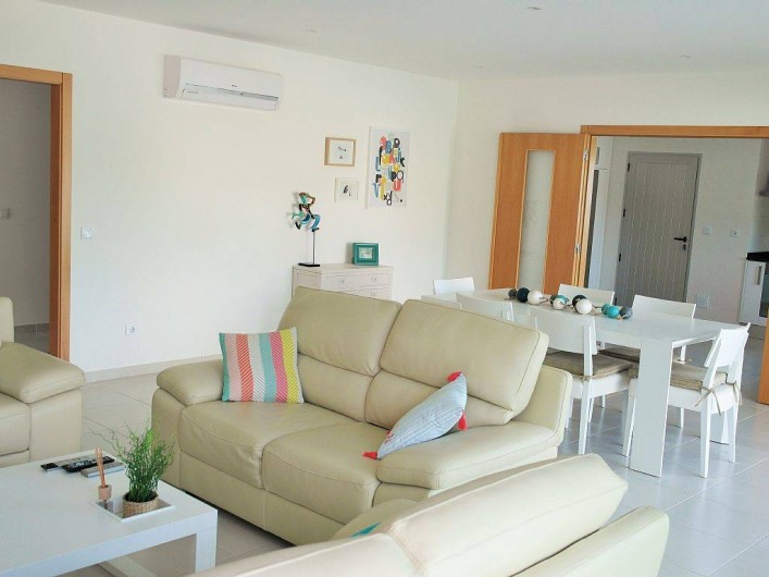 Location de vacances - Villa à São Martinho do Porto - 3 canapés en cuir