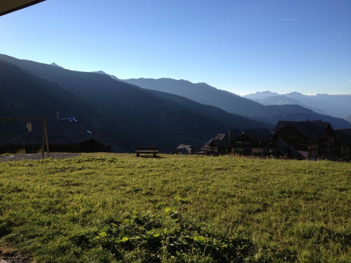 Location de vacances - Appartement à Valmeinier - Couché de soleil de la terrasse