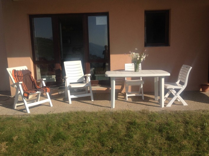 Location de vacances - Appartement à Valmeinier - Terrasse  d'été 