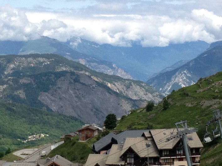 Location de vacances - Appartement à Valmeinier - Vue du salon 