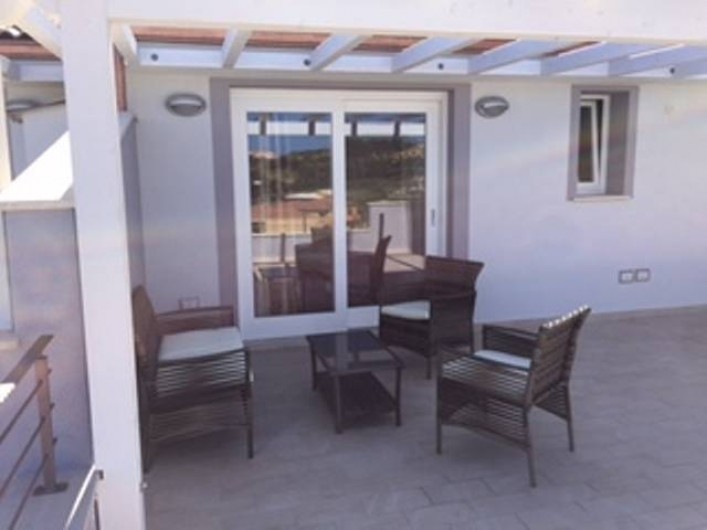 Location de vacances - Appartement à Lu Bagnu - Coin salon sur terrasse