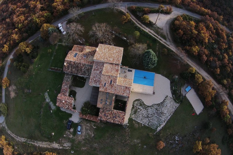 Location de vacances - Gîte à Oppedette - Vue d'un drone