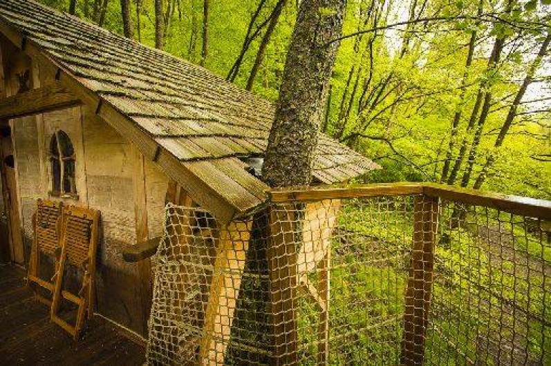 Location de vacances - Cabane dans les arbres à Grandfontaine - Cabane Tribu (2-4 couchages) "L'Appel de la Forêt"