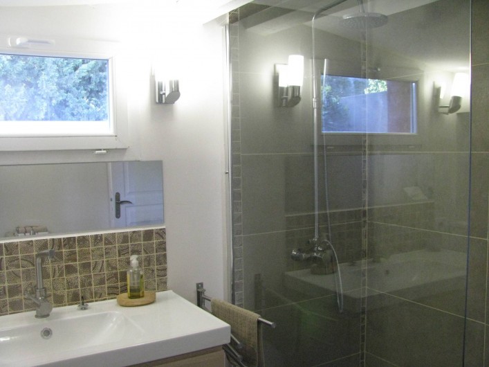 Location de vacances - Mas à Tarascon - SDB Douche italienne
