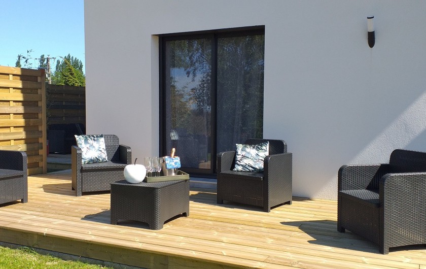 Location de vacances - Gîte à Wierre-Effroy - terrasse arriere