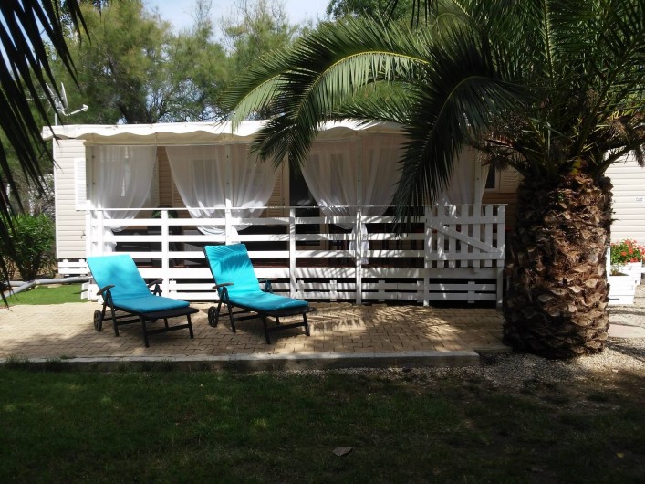 Location de vacances - Camping à Vias - mobil home  -  parcelle 200 m²