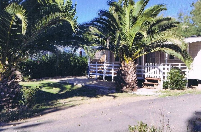 Location de vacances - Camping à Vias - parcelle 200m²  du Mobil home